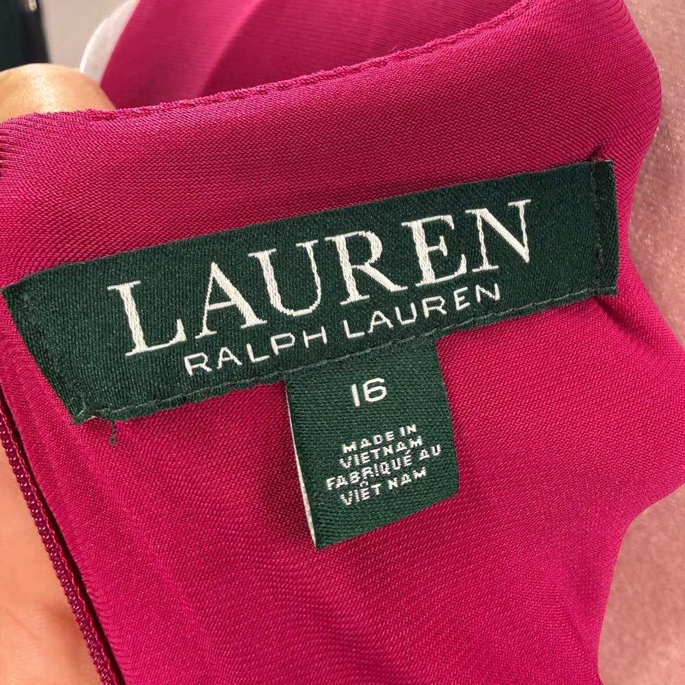 EUC Lauren Ralph Lauren Twist Front Dress - Picture 9 of 9